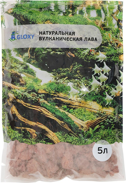 Изображение товара Грунт для аквариума Gloxy Лава красная GL-085978 (5л)