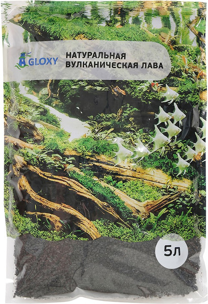 Изображение товара Грунт для аквариума Gloxy Лава черная GL-086005 (5л)