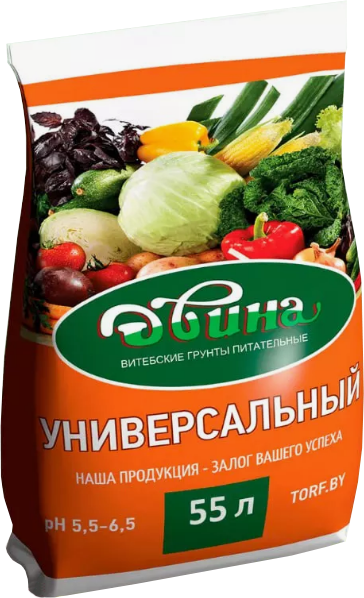 Изображение товара Грунт для растений Двина Питательный Универсальный (55л)