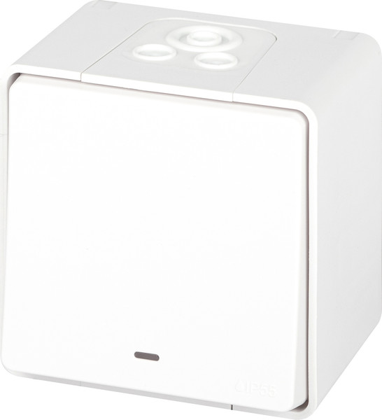 Изображение товара Выключатель ЭРА Эксперт 11-1502-01 / Б0063305 (белый)