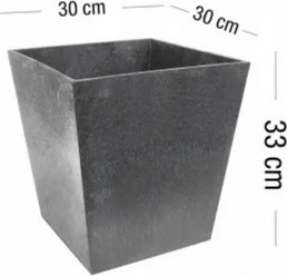 Изображение товара Кашпо Multy Home Sonata Planter EU5100011 (серебристо-серый)