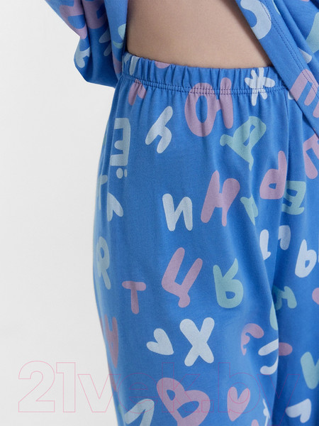 Изображение товара Пижама детская Mark Formelle 567740 (р.122-60, алфавит на синем)