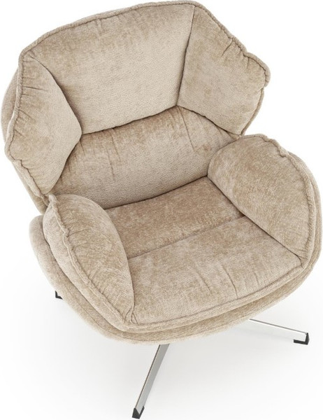 Изображение товара Кресло мягкое Halmar Guido (бежевый/хром)