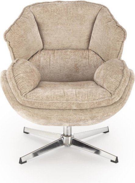 Изображение товара Кресло мягкое Halmar Guido (бежевый/хром)