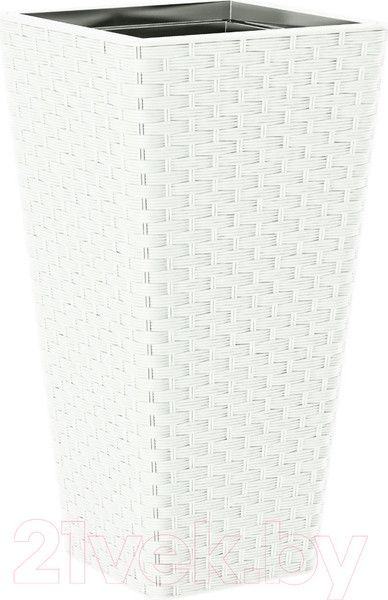 Изображение товара Кашпо Formplastic Rattana Slim / FP-3890-011 (белый)