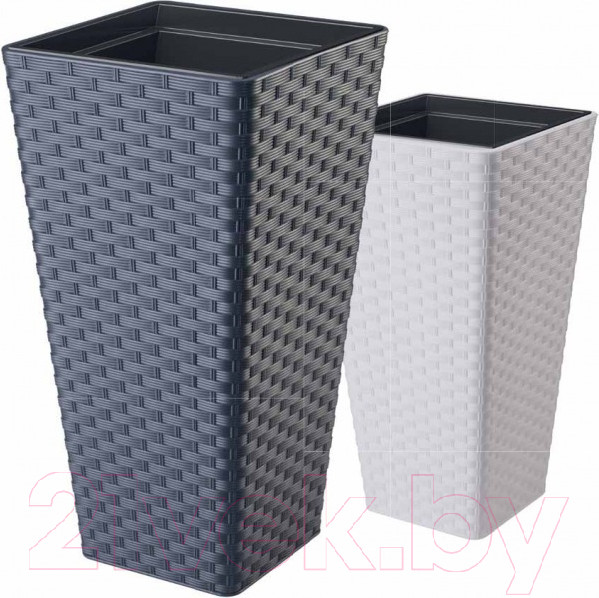 Изображение товара Кашпо Formplastic Rattana Slim / FP-3900-014 (антрацитовый)