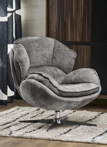 Изображение товара Кресло мягкое Halmar Guido (серый/хром)