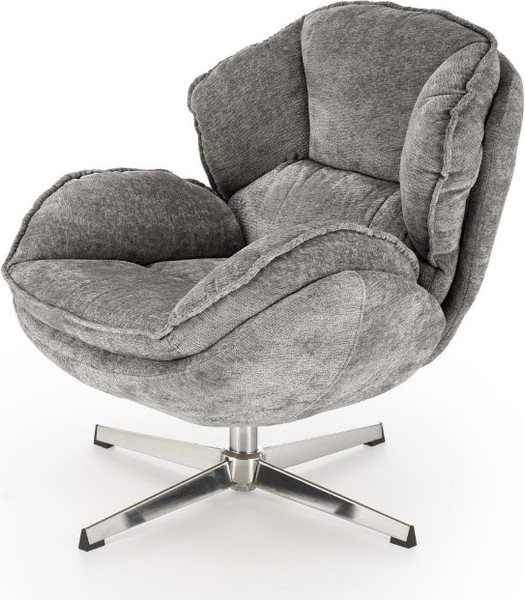 Изображение товара Кресло мягкое Halmar Guido (серый/хром)