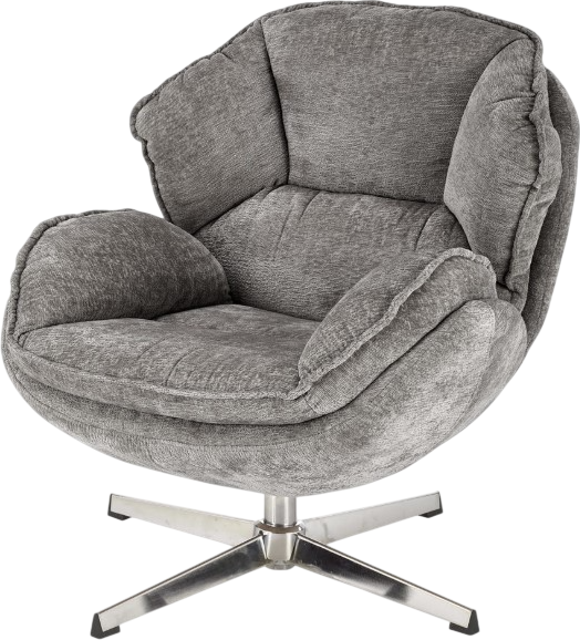 Изображение товара Кресло мягкое Halmar Guido (серый/хром)