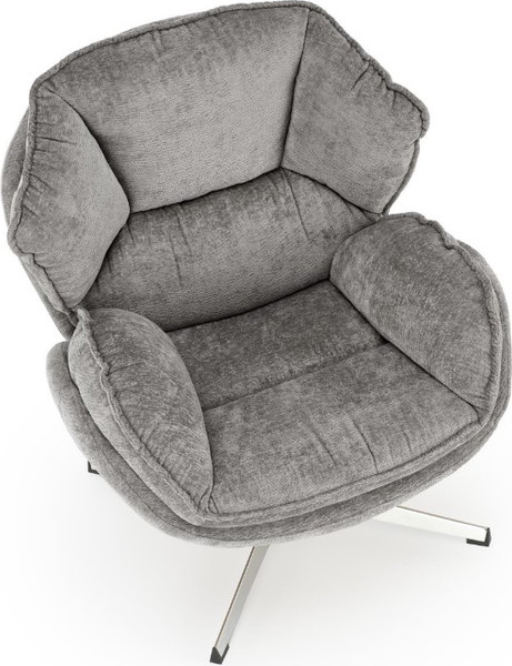 Изображение товара Кресло мягкое Halmar Guido (серый/хром)