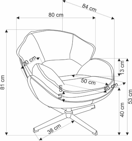 Изображение товара Кресло мягкое Halmar Guido (серый/хром)