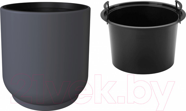 Изображение товара Кашпо Formplastic Satina / FP-5340-014 (антрацитовый)