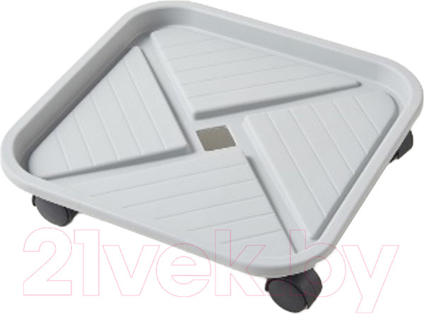 Изображение товара Поддон для вазона BOTANICA Квадратный (33x8.8см, серый)