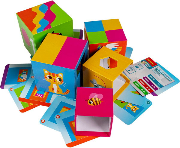 Изображение товара Развивающий игровой набор Bondibon Интеллектуальные кубики / ВВ6247