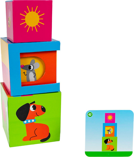 Изображение товара Развивающий игровой набор Bondibon Интеллектуальные кубики / ВВ6247