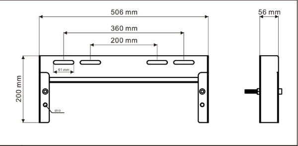Изображение товара Планка для крепления к стене Roxen Double Fix Plattenbau / 715850