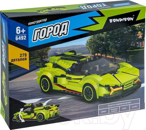 Изображение товара Конструктор Bondibon Город Машина / ВВ6492
