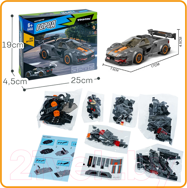 Изображение товара Конструктор Bondibon Город Машина / ВВ6493