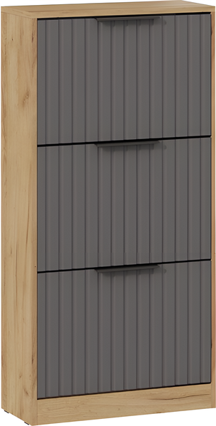 Изображение товара Тумба для обуви ТриЯ Хилтон (дуб крафт золотой/графит матовый)