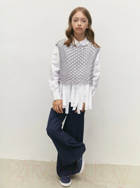 Изображение товара Жилет детский Amarobaby Mesh / AB-OD24-KNIT10M/11-128 (серый, р.128)