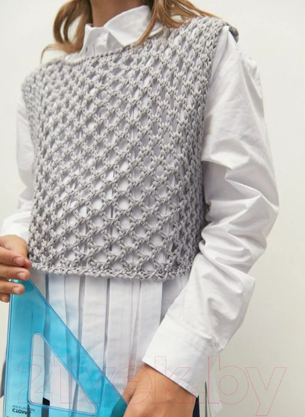 Изображение товара Жилет детский Amarobaby Mesh / AB-OD24-KNIT10M/11-128 (серый, р.128)