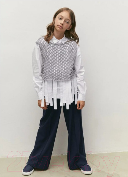 Изображение товара Жилет детский Amarobaby Mesh / AB-OD24-KNIT10M/11-128 (серый, р.128)