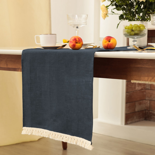 Изображение товара Дорожка на стол Этель Linen Style / 10353319 (40x146, серый микс)