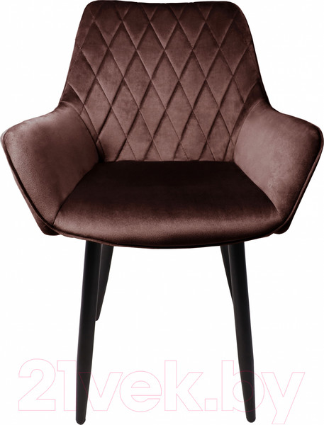 Изображение товара Стул AksHome Pablo (коричневый велюр HLR-49/черный)