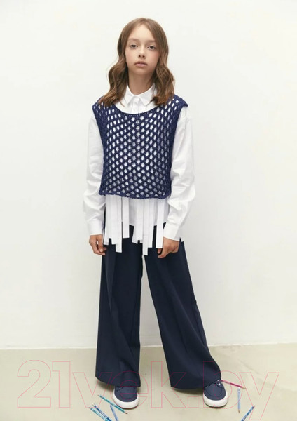 Изображение товара Жилет детский Amarobaby Mesh / AB-OD24-KNIT10M/20-140  (синий, р.140)