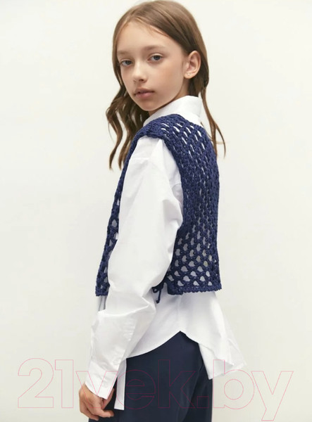Изображение товара Жилет детский Amarobaby Mesh / AB-OD24-KNIT10M/20-140  (синий, р.140)