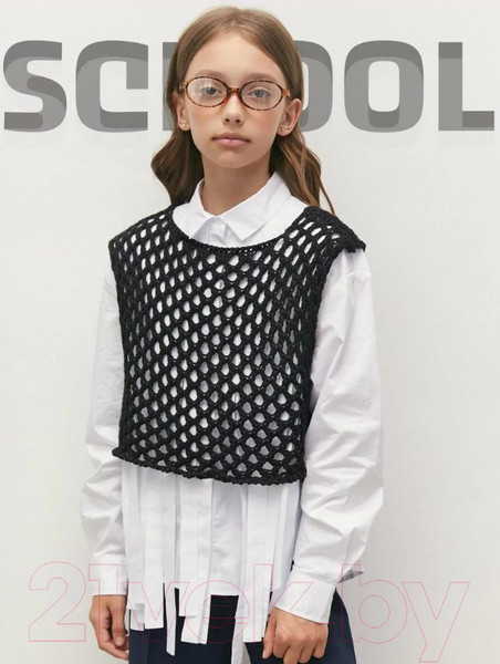 Изображение товара Жилет детский Amarobaby Mesh / AB-OD24-KNIT10M/09-152   (черный, р.152)