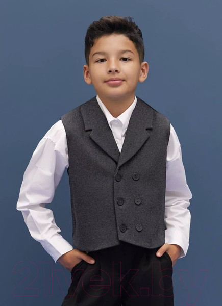Изображение товара Жилет детский Amarobaby Study Smart / AB-OD24-SS10/11-140 (серый, р.140)
