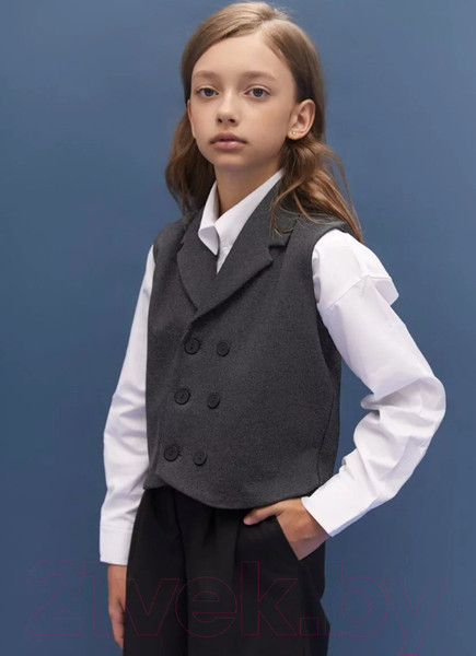 Изображение товара Жилет детский Amarobaby Study Smart / AB-OD24-SS10/11-140 (серый, р.140)