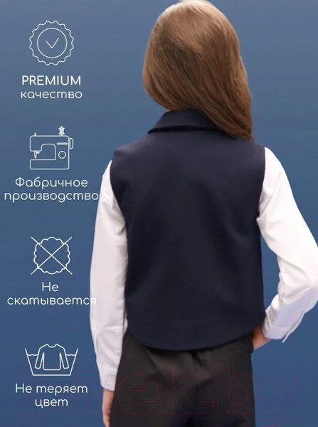 Изображение товара Жилет детский Amarobaby Study Smart / AB-OD24-SS10/20-128 (синий, р.128)