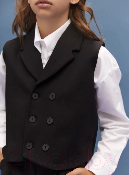 Изображение товара Жилет детский Amarobaby Study Smart / AB-OD24-SS10/09-134 (черный, р.134)