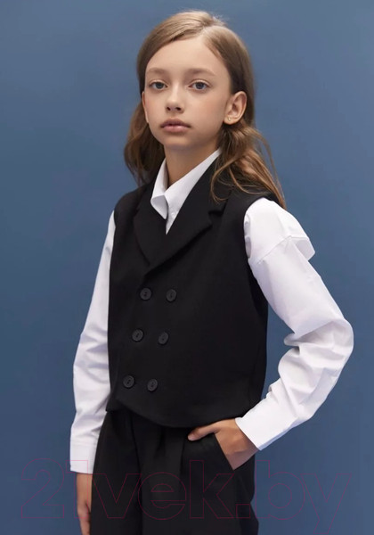 Изображение товара Жилет детский Amarobaby Study Smart / AB-OD24-SS10/09-134 (черный, р.134)