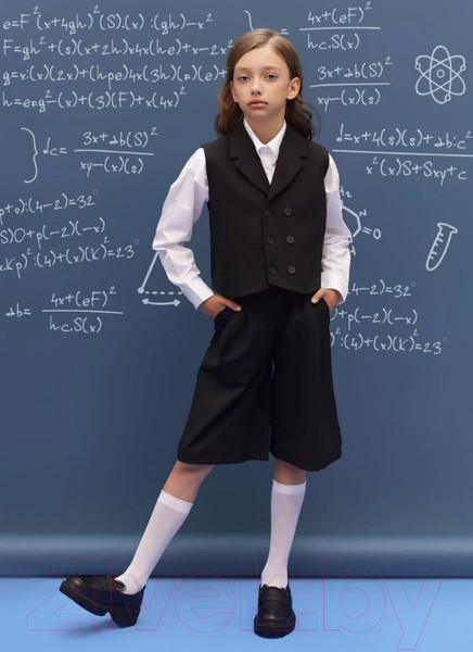 Изображение товара Жилет детский Amarobaby Study Smart / AB-OD24-SS10/09-134 (черный, р.134)