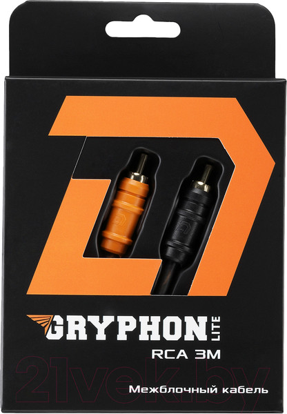 Изображение товара Межблочный кабель для автоакустики DL Audio Gryphon Lite RCA (3м)