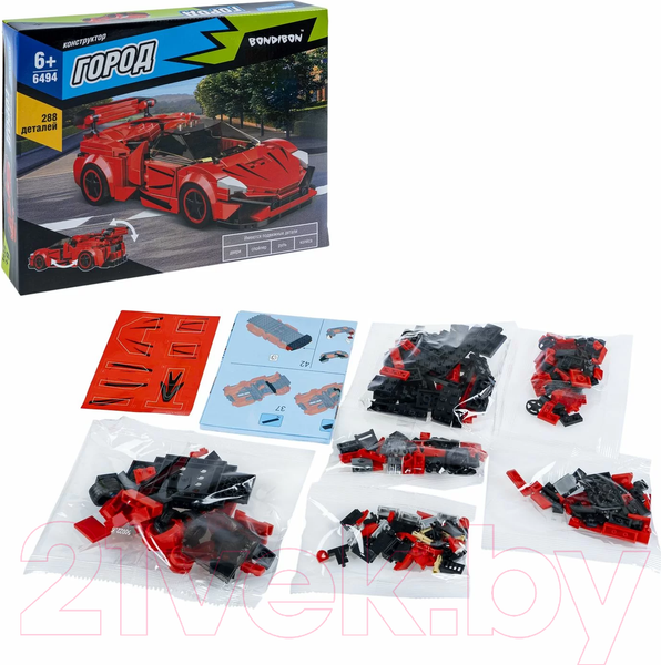 Изображение товара Конструктор Bondibon Город Машина / ВВ6494