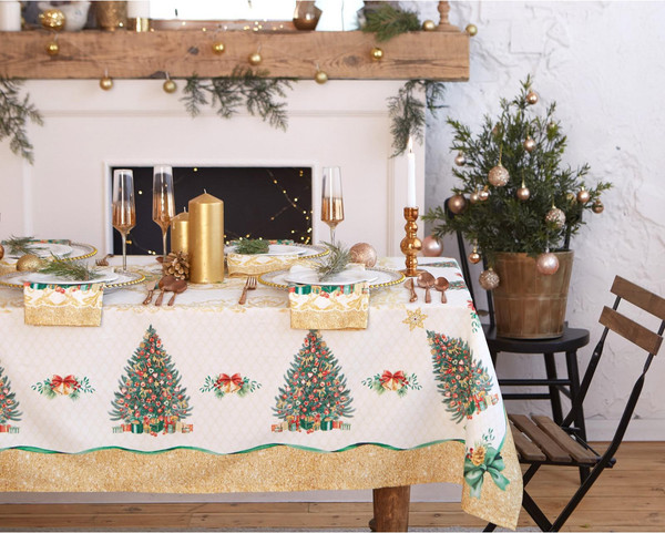 Изображение товара Скатерть Этель Golden Christmas / 5072937