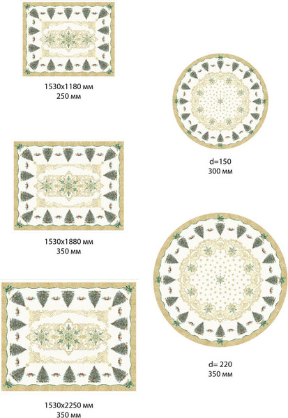 Изображение товара Скатерть Этель Golden Christmas / 5072937