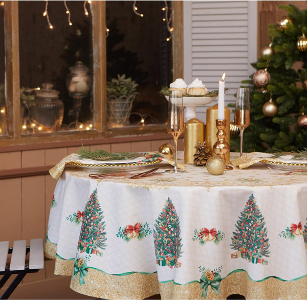 Изображение товара Скатерть Этель Golden Christmas / 5072937