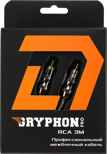 Изображение товара Межблочный кабель для автоакустики DL Audio Gryphon Pro RCA (3м)