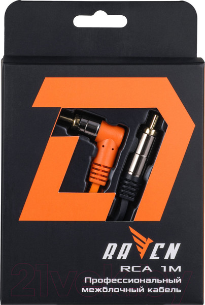 Изображение товара Межблочный кабель для автоакустики DL Audio Raven RCA (1м)
