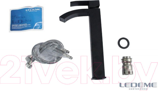 Изображение товара Смеситель Ledeme L71117B (черный)