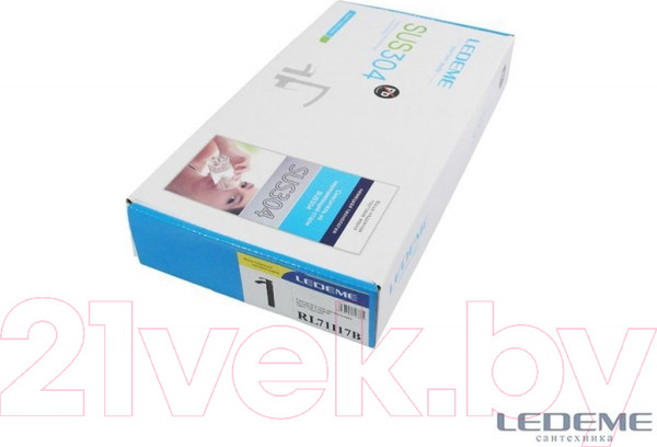 Изображение товара Смеситель Ledeme L71117B (черный)