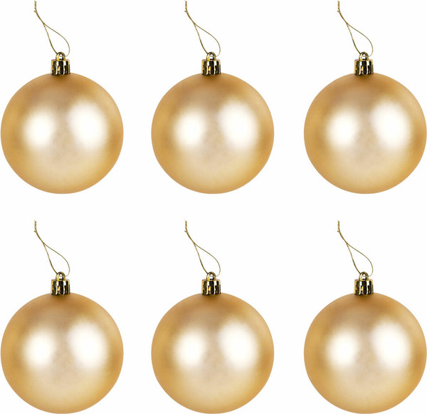 Изображение товара Набор шаров новогодних Золотая сказка Eden Colors / 591976 (24шт, золотистый/жемчужный)