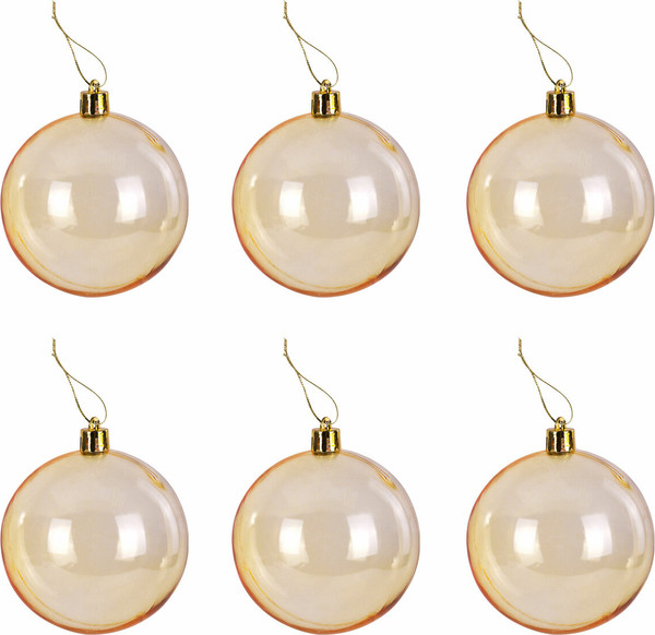 Изображение товара Набор шаров новогодних Золотая сказка Eden Colors / 591976 (24шт, золотистый/жемчужный)