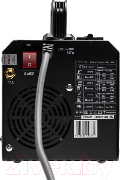 Изображение товара Полуавтомат сварочный Ресанта САИПА-160 MIG 5в1 (65/188)