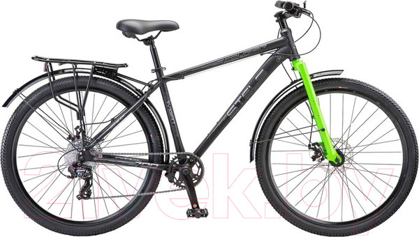 Изображение товара Велосипед STELS Navigator 700 MD 27.5 Курьер (21, черный матовый)